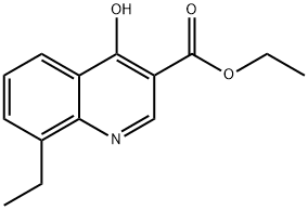 8-ETHYL-4-HYDROXYQUINOLINE-3-CARBOXYLIC ACID ETHYL ESTER Structure