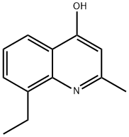 8-Ethyl-4-hydroxy-2-methylquinoline 구조식 이미지
