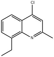 4-CHLORO-8-ETHYL-2-METHYLQUINOLINE Structure