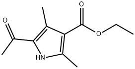 5-acetyl-2,4-dimethyl-pyrrole-3-carboxylicaciethylester 구조식 이미지