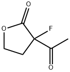 2(3H)-Furanone, 3-acetyl-3-fluorodihydro- (9CI) 구조식 이미지