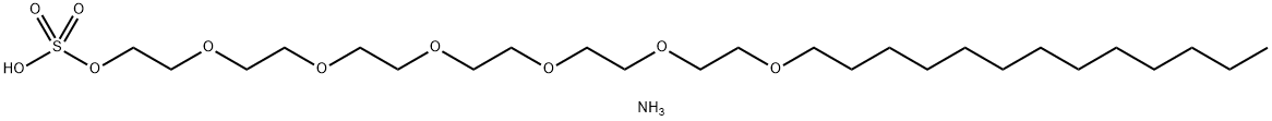 ammonium 3,6,9,12,15,18-hexaoxahentriacontyl sulphate  Structure