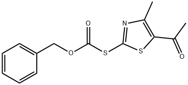 S-(5-acetyl-4-methylthiazol-2-yl) O-benzyl thiocarbonate  Structure
