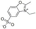 3-ethyl-2-methyl-5-sulphonatobenzoxazolium Structure