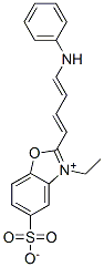 3-ethyl-2-[4-(phenylamino)buta-1,3-dienyl]-5-sulphonatobenzoxazolium  Structure