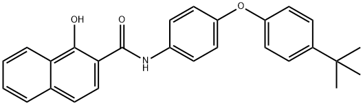 N-[4-(4-tert-Butylphenoxy)phenyl]-1-hydroxy-2-naphthamide 구조식 이미지