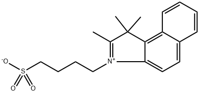 1,1,2-TRIMETHYL-3-(4-SULFOBUTYL)-1H-BENZ[E]INDOLIUM HYDROXIDE, INNER SALT Structure