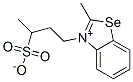 2-methyl-3-(3-sulphonatobutyl)benzoselenazolium 구조식 이미지