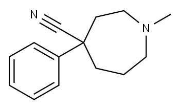 1-methyl-4-phenylperhydroazepine-4-carbonitrile  구조식 이미지