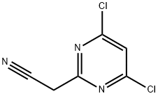 2-(4,6-DICHLOROPYRIMIDIN-2-YL)ACETONITRILE 구조식 이미지