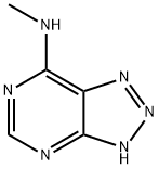1H-1,2,3-Triazolo[4,5-d]pyrimidin-7-amine, N-methyl- (9CI) 구조식 이미지