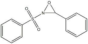 3-PHENYL-2-(PHENYLSULFONYL)-1,2-OXAZIRIDINE 구조식 이미지