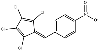 (2,3,4,5-Tetrachloro-2,4-cyclopentadienylidene)-(p-nitrophenyl)methane 구조식 이미지