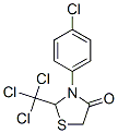3-(4-chlorophenyl)-2-(trichloromethyl)thiazolidin-4-one 구조식 이미지