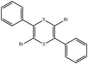 2,5-dibromo-3,6-diphenyl-1,4-dithiine 구조식 이미지