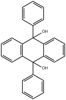 9,10-dihydro-9,10-diphenylanthracene-9,10-diol  구조식 이미지