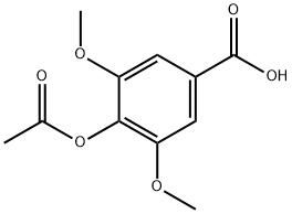 4-ACETOXY-3,5-DIMETHOXYBENZOIC ACID 구조식 이미지