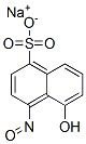 5-Hydroxy-4-nitroso-1-naphthalenesulfonic acid sodium salt Structure