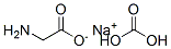 sodium aminoacetate hydrogen carbonate 구조식 이미지