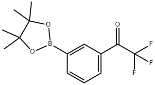 2,2,2-Trifluoro-1-[3-(4,4,5,5-tetramethyl-1,3,2- dioxaborolan-2-yl)phenyl]ethan-1-one Structure