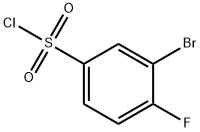 3-BROMO-4-FLUOROBENZENESULFONYL CHLORIDE 구조식 이미지