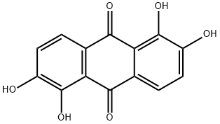 1,2,5,6-tetrahydroxyanthraquinone Structure