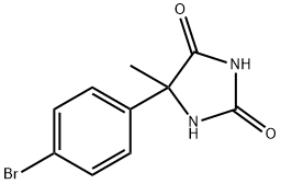 5-(4-브로모페닐)-5-메틸이미다졸리딘-2,4-디온 구조식 이미지