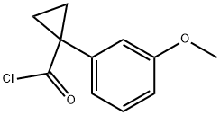 1-(3-Methoxyphenyl)cyclopropanecarbonyl chloride 구조식 이미지