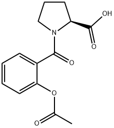 N-(2-Acetoxybenzoyl)-L-proline 구조식 이미지