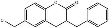 3,4-dihydro-3-benzyl-6-chloromethylcoumarin Structure