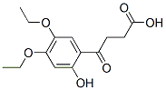3-(2'-hydroxy-4',5'-diethoxybenzoyl)propionic acid 구조식 이미지