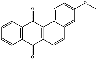 3-메톡시벤조(a)안트라센-7,12-디온 구조식 이미지