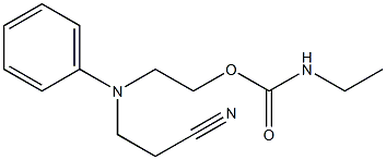2-[(2-cyanoethyl)phenylamino]ethyl ethylcarbamate 구조식 이미지