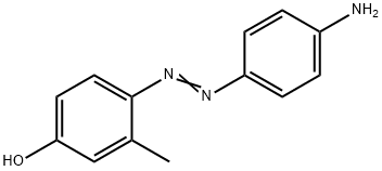 4-[(p-아미노페닐)아조]-m-크레졸 구조식 이미지