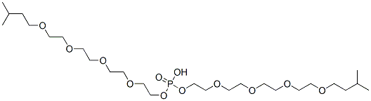 bis(15-methyl-3,6,9,12-tetraoxahexadecyl) hydrogen phosphate 구조식 이미지