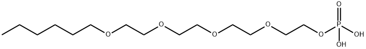 3,6,9,12-tetraoxaoctadecyl dihydrogen phosphate Structure