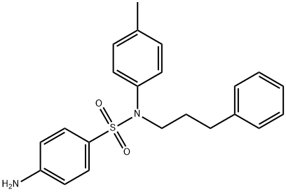 N-(3-phenylpropyl)-N-(p-tolyl)sulphanilamide  구조식 이미지