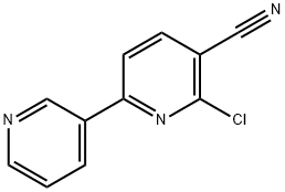 6-Chloro-[2,3']bipyridin-5-ylcarbonitrile 구조식 이미지