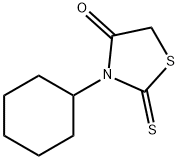 3-cyclohexyl-2-sulfanylidene-thiazolidin-4-one 구조식 이미지