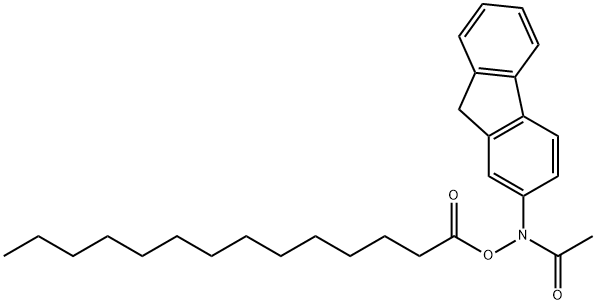 N-미리스토일옥시-N-아세틸-2-아미노플루오렌 구조식 이미지