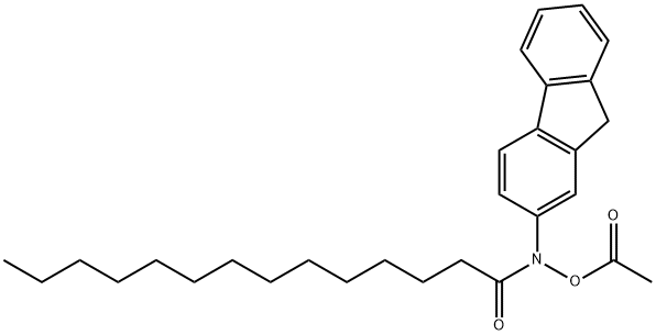 Tetradecanamide, N-(acetyloxy)-N-9H-fluoren-2-yl- (9CI) Structure