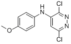 3,6-DICHLORO-N-(4-METHOXYPHENYL)-4-PYRIDAZINAMINE 구조식 이미지