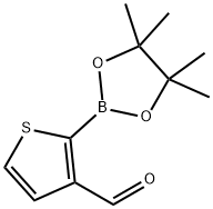 3-FORMYLTHIOPHEN-2-YLBORONIC ACID PINACOL ESTER Structure