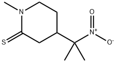 2-Piperidinethione,  1-methyl-4-(1-methyl-1-nitroethyl)- 구조식 이미지