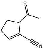 1-Cyclopentene-1-carbonitrile, 5-acetyl- (9CI) 구조식 이미지