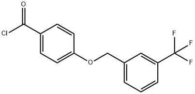 4-{[3-(trifluoromethyl)benzyl]oxy}benzoyl chloride 구조식 이미지