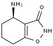 1,2-Benzisoxazol-3(2H)-one,4-amino-4,5,6,7-tetrahydro-,(4R)-(9CI) 구조식 이미지