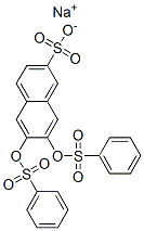 나트륨6,7-비스[(페닐설포닐)옥시]나프탈렌-2-설포네이트 구조식 이미지
