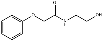 N-(2-hydroxyethyl)-2-phenoxyacetamide 구조식 이미지