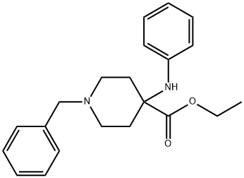 에틸1-벤질-4-(페닐아미노)피페리딘-4-카르복실레이트 구조식 이미지